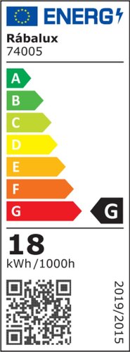 Rábalux 74005 Luigi beltéri állólámpa, LED 18W, IP20, fekete - Image 3