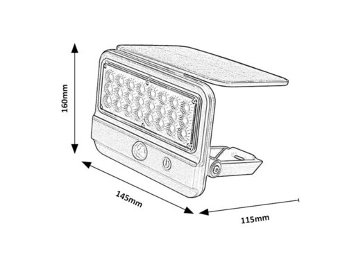 Rábalux 77040 Flaxton modern kültéri napelemes lámpa LED 7W IP54 fekete - Image 3