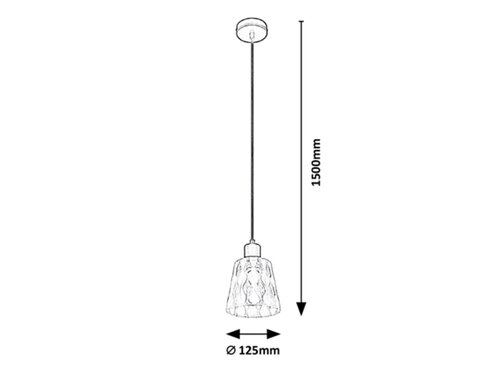 Rábalux 5332 Jarina klasszikus beltéri függeszték E27 1x MAX 40W IP20 fekete - Image 3
