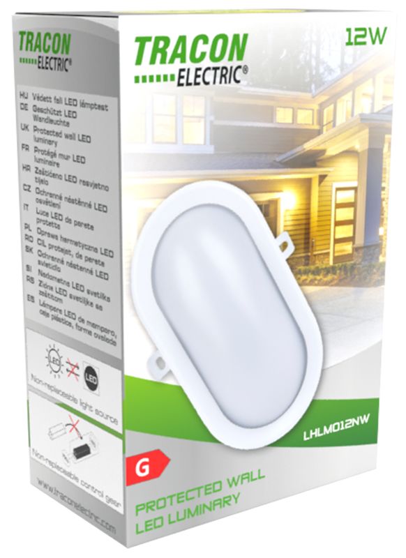 Tracon LHLMO6NW Műanyag házas LED hajólámpa,ovális forma 230 V,50 Hz,6 W,420 lm,4000 K,IP54,EEI=G - Image 5