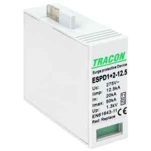 Tracon ESPD1+2-12.5M T1+T2 AC típusú túlfeszültséglevezető betét 12.5 M Uc:275V; Iimp:12,5kA; In:20kA; Imax:50kA; Up:1,3kV