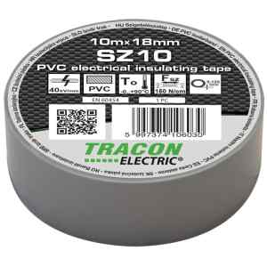 Tracon SZ10 Szigetelőszalag,szürke 10m×18mm,PVC,0-90°C,40kV/mm