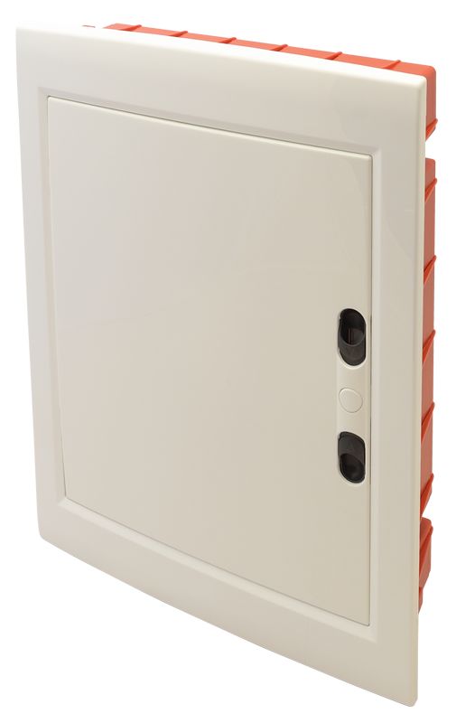 Tracon EDSSN-12/2 Süllyesztett elosztódoboz,fehér-sík ajtóval,NPE nélkül 2×12 modul,IP40
