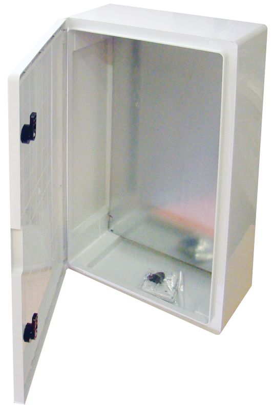 Tracon TME604020 Műanyag elosztószekrény HxWxD=600x400x200mm,IP65,IK10,1000V AC/DC,RAL7035