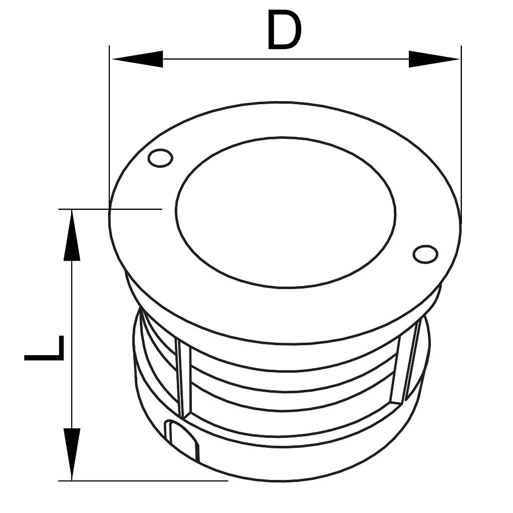 TRACON LGL18W LED taposólámpa 100-240 VAC, 18 W, 1260 lm, 4500 K, 50000 h, EEI=G - Image 2