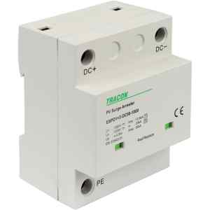 Tracon ESPD1+2-DC50-1000 T1+T2 DC típusú túlfeszültséglevezető,egybeépített Ucpv: 1200V; Iimp:12,5kA; In:20kA; Imax:50kA; Up:4kV