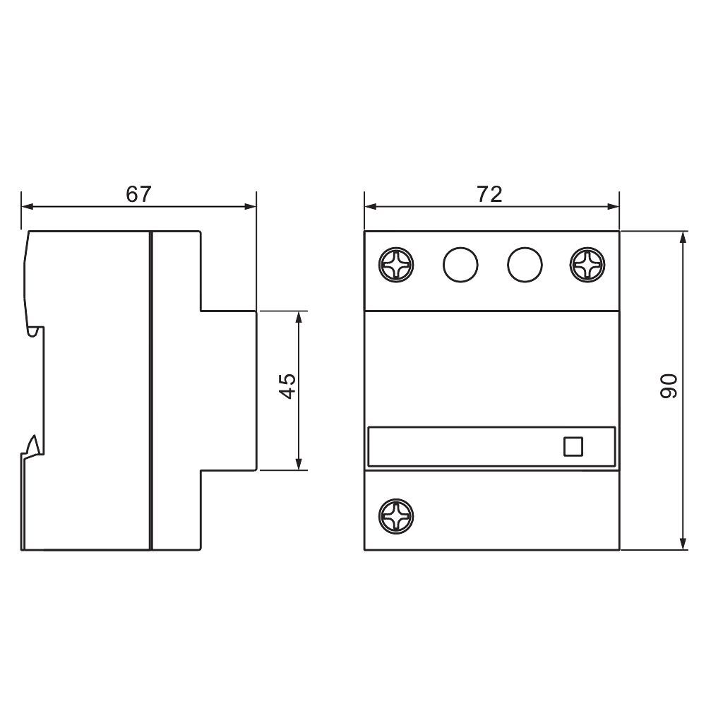 Tracon ESPD1+2-DC50-1000 T1+T2 DC típusú túlfeszültséglevezető,egybeépített Ucpv: 1200V; Iimp:12,5kA; In:20kA; Imax:50kA; Up:4kV - Image 3