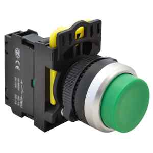 Tracon NYG3-HG Kiálló nyomógomb,zöld 1×NO,5A/230V AC-15,IP65