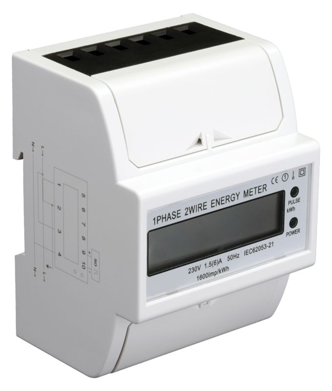 Tracon TVO-F1-CT LCD kijelzésű egyfázisú áramváltós fogyasztásmérő 230V / 5 A Pd=1W