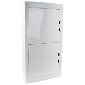 Tracon EDFKSN-18/4 Falon kívüli elosztódoboz,fehér-sík ajtóval,NPE nélkül 4×18 modul,IP40
