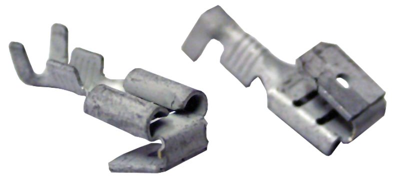 Tracon CSE Szigeteletlen rátolható csatlakozó csap+hüvely,ónozott réz 6,3×0,8mm,1-2,5mm²