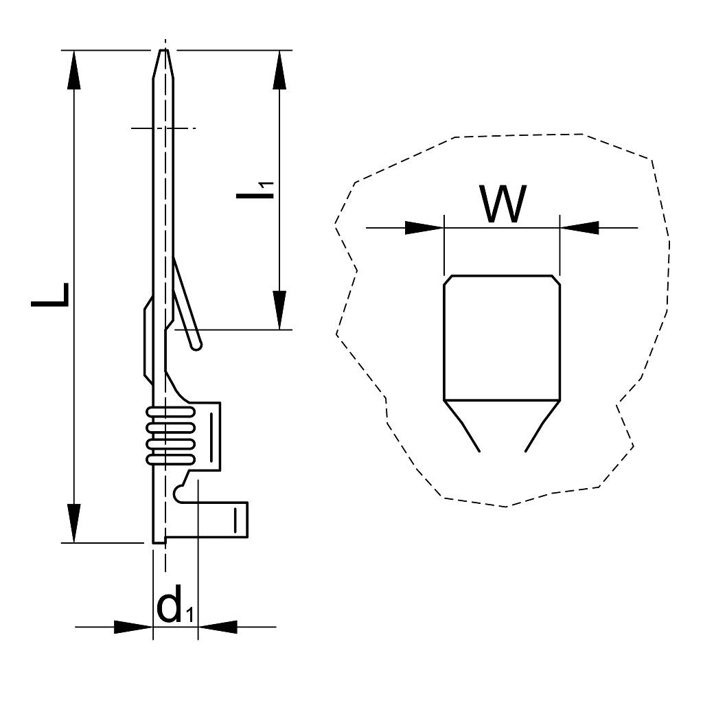 Tracon CSE Szigeteletlen rátolható csatlakozó csap+hüvely,ónozott réz 6,3×0,8mm,1-2,5mm² - Image 2