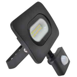 Tracon RSMDLM10H SMD fényvető mozgásérzékelővel,fekete 220-240V,10W,4000K,IP65,800lm,120°,10s-7min,3-10m,EEI=G