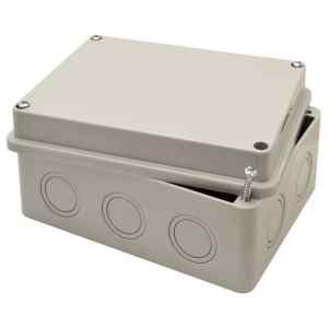 Tracon MED15117 Elektronikai doboz,világos szürke,teli fedéllel 150×110×70mm,IP54