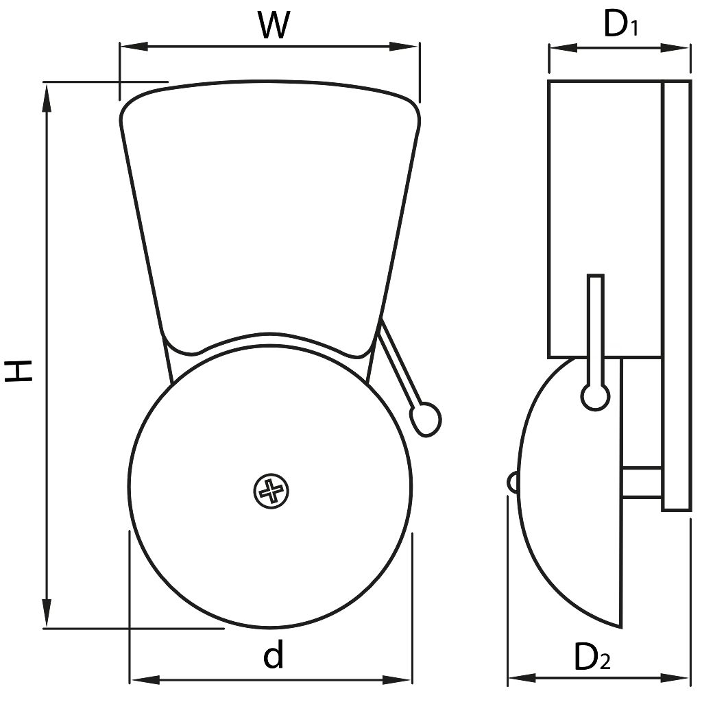 Tracon BELL8 Iskolai csengő 8 V,50 Hz,0,55 A,85 dB - Image 2