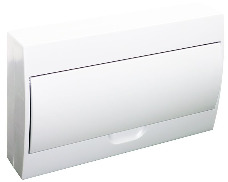 Tracon EDFKN-18/1 Falon kívüli elosztódoboz,fehér ajtóval,N/PE sínnel 1×18 modul,IP40