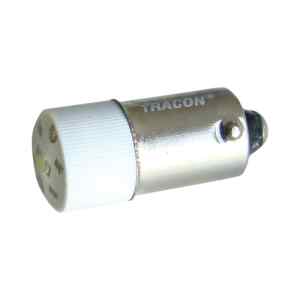Tracon NYGL-ACDC230W LED-es jelzőizzó,fehér 230V AC/DC,Ba9s
