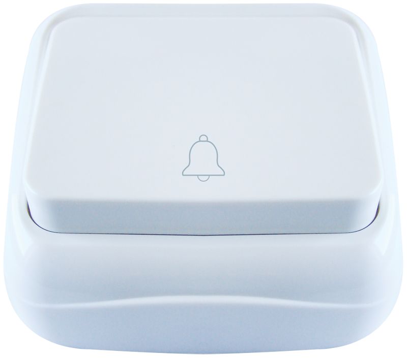 Tracon TTK-04B Falon kívüli nyomókapcsoló csengő jellel 10AX/250VAC,IP20