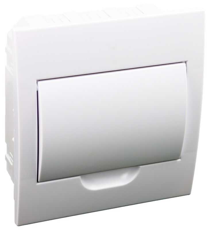 Tracon EDSN-8/1 Süllyesztett elosztódoboz,fehér ajtóval,N/PE sínnel 1×8 modul,IP40