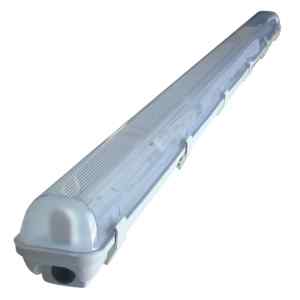 Tracon TLFVLED106 Védett lámpatest LED csövekhez,egyoldalas betáp 230 V,50 Hz,G13,600 mm,IP65,ABS/PC