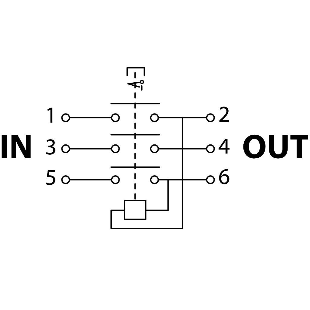 Tracon SSTM-316 Relés biztonsági kapcsoló,gombafejű reteszeléssel 6PIN,400 VAC,8A/AC3,IP54,6,3×0,8 - Image 2