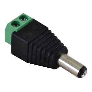 Tracon LSZJM55 Jack/csavaros csatlakozó dugó LED szerelésekhez 5,5 mm,In: 4A