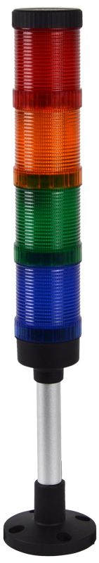 Tracon NYG3-50RYGBM Fényjelző oszlop,függőleges alap,AC/DC24V,4 R,Y,G,B,IP65,80dB