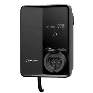 Tracon TECS303S E-AUTÓ TÖLTŐÁLLOMÁS 22kW Type2Csatlakozó aljzattal 3×32A/400V,22kW,TYPE2