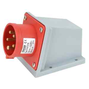 Tracon TICS-515 Felületre szerelhető ipari csatlakozó dugó 16A,400V,3P+N+E,6h,IP44