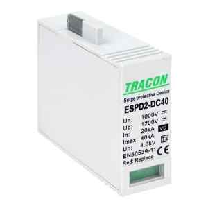 Tracon ESPD2-DC40-1000VGO T2 DC típusú VG túlfeszültséglevezető,betét 1000V Ucpv: 1200V,In:20kA,Imax:40kA,Up:4kV,Var+GTD