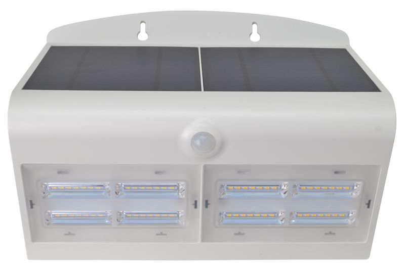 Tracon LSLBW7W Napelemes LED fali világítótest mozgásérzékelővel,fehér 6,8 W,4000 K,800 lm,IP65,3,7 V,4 Ah - Image 3