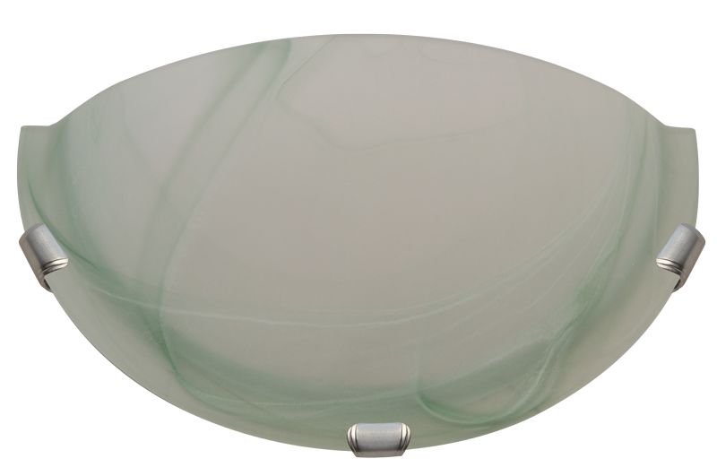 TRACON UFO-F-Z Üveg oldalfali fél UFO lámpatest, zöld 230V, 50Hz, E27, max.1×60W, D=300 mm