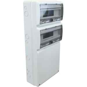 Tracon TDB683315 Üres ipari csatlakozódoboz szerelősínnel,ABS 32mod,H×W×D=685×330×150mm,IP65