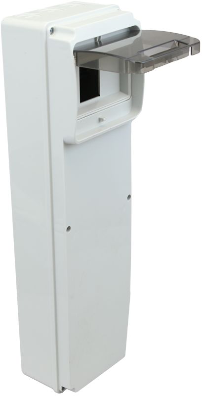 Tracon TDB461377 Üres ipari csatlakozódoboz szerelősínnel,ABS 6 mod,H×W×D=460×130×105mm,IP55 - Image 2