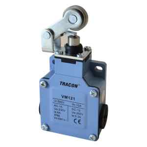 Tracon VM121 Helyzetkapcsoló,karos-görgős fémházas 1xNO+1xNC,6A/230V AC-15,0,3A/250V DC-13,IP66