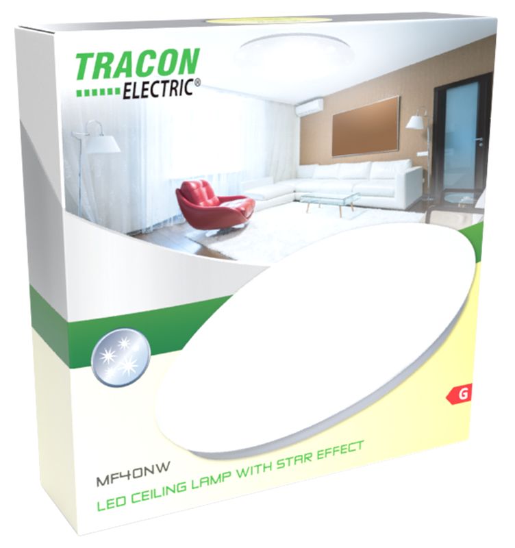 Tracon MF12NW Csillagos égbolt effektes beltéri LED mennyezeti lámpa 230 V,50 Hz,12 W,750 lm,4000 K,IP20,EEI=G - Image 5