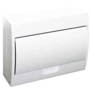 Tracon EDFKN-12/1 Falon kívüli elosztódoboz,fehér ajtóval,N/PE sínnel 1×12 modul,IP40