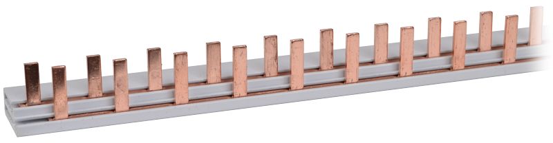 Tracon TFSS-1+N Soroló sín - csapos kivitelű max.63A,230/400VAC,54modul,1m