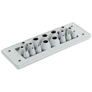 Tracon EKBV-24 Elosztószekrény kábelbevezető,gumi,17db kábelhez 153×56×19mm,IP65
