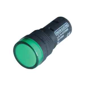 TRACON LJL16-DC230G LED-es jelzőlámpa, zöld 230V DC, d=16mm