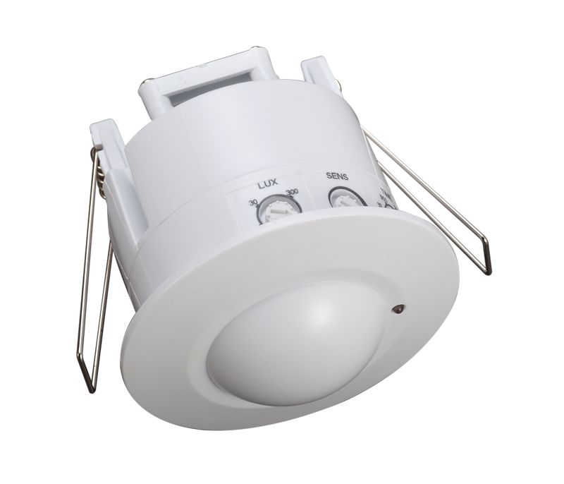 Tracon TMB-061R Mozgásérzékelő,süllyeszthető,radaros,fehér 230V,50Hz,5,8GHz,360°,1-8m,10s-12 min,3-2000lux,IP20