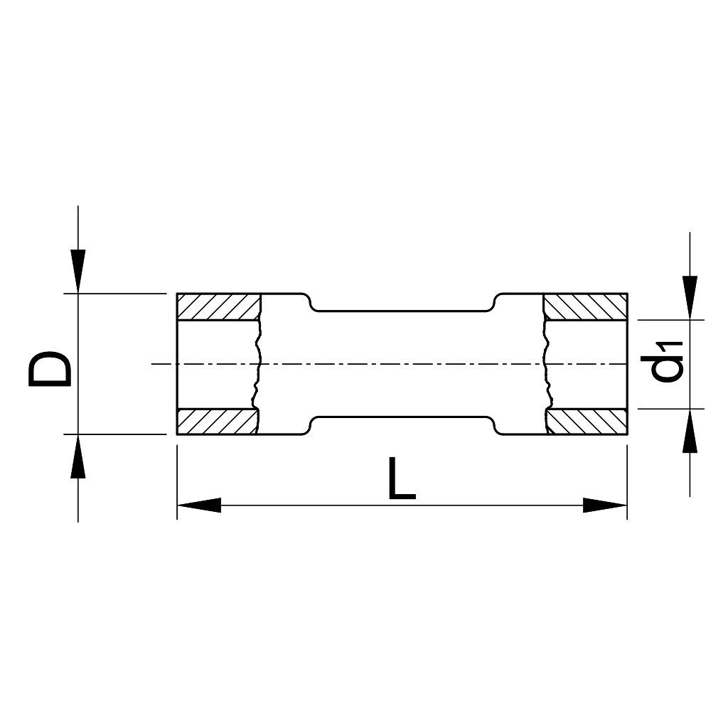 Tracon ZSTHK Zsugorodó szigetelésű toldóhüvely,elektrolitréz,kék 2,5mm²,PO - Image 2