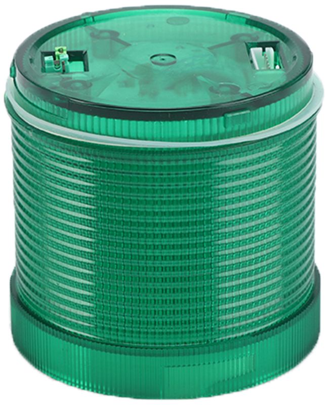 Tracon NYG3-70230G Fényjelző oszlop,zöld fényű henger,hangjelzéses aljzathoz 230V AC,IP65