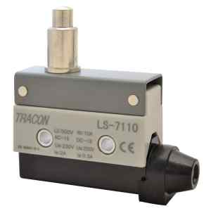 Tracon LS7110 Helyzetkapcsoló,kúpos,ütközős 1xCO,2A/230V AC-15,0,3A/250V DC-13,22mm,IP40
