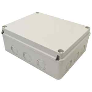 Tracon MED25209 Elektronikai doboz,világos szürke,teli fedéllel 250×200×90,IP67