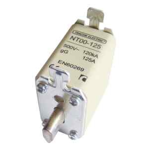 Tracon NT00-125 Késes biztosító Un=500V AC,125A,00,120kA/500VAC,gG