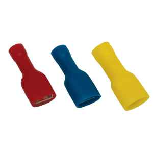 Tracon KTCSH6-HF Telj.szig.rát.csatl.h.hosszú fémrész 2,5 mm²,6,3×0,8 mm,kék 2.5mm² 6.3x0.8 kék hosszított fémrésszel