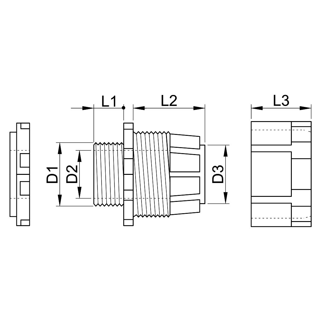 Tracon GCS-25 Gyorscsatlakozó gégecsőhöz M25 - Image 2