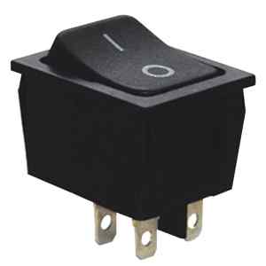 Tracon TES-53 Készülékkapcsoló,BE-KI,2-pólus,fekete,0-I felirattal 16A,250V AC