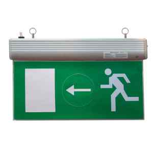 Tracon EXIT-01-J Élvilágítós LED kijáratjelző ragasztható piktogramokkal 230V,50Hz,13×LED,3h,2,4V / 900mAh,Ni-Cd
